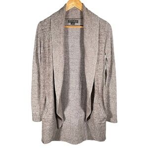 Barefoot Dreams CozyChic Lite Circle Cardi Knit Cardigan Open Front Pockets XS/S